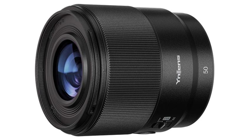 Yongnuo FE 50mm f/1.8 product image on a white background 