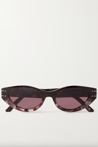 Best Sunglasses: Dior DiorSignature B5I oval-frame tortoiseshell acetate sunglasses