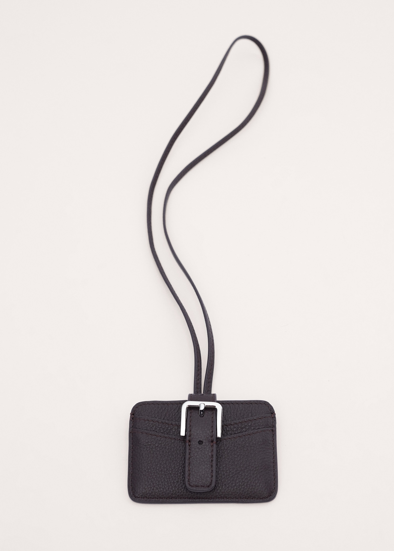 Leather Cardholder With Buckle Closure - Women | Mango Usa