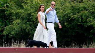 Princess Catherine and Prince William with their dog Orla