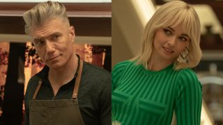 Captain Pike and Nurse Chapel split image