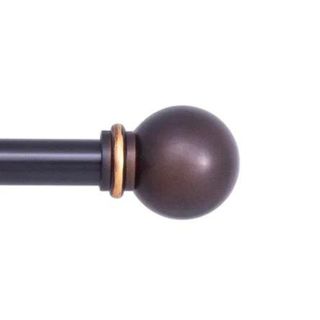 Black curtain rod