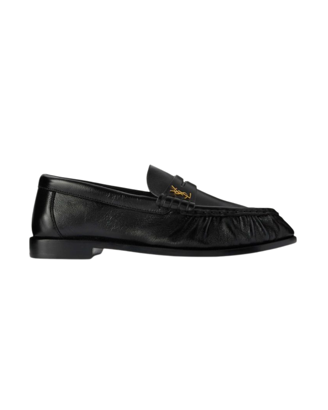 SAINT LAURENT, Le Loafer Cassandre-Embellished Leather Loafers
