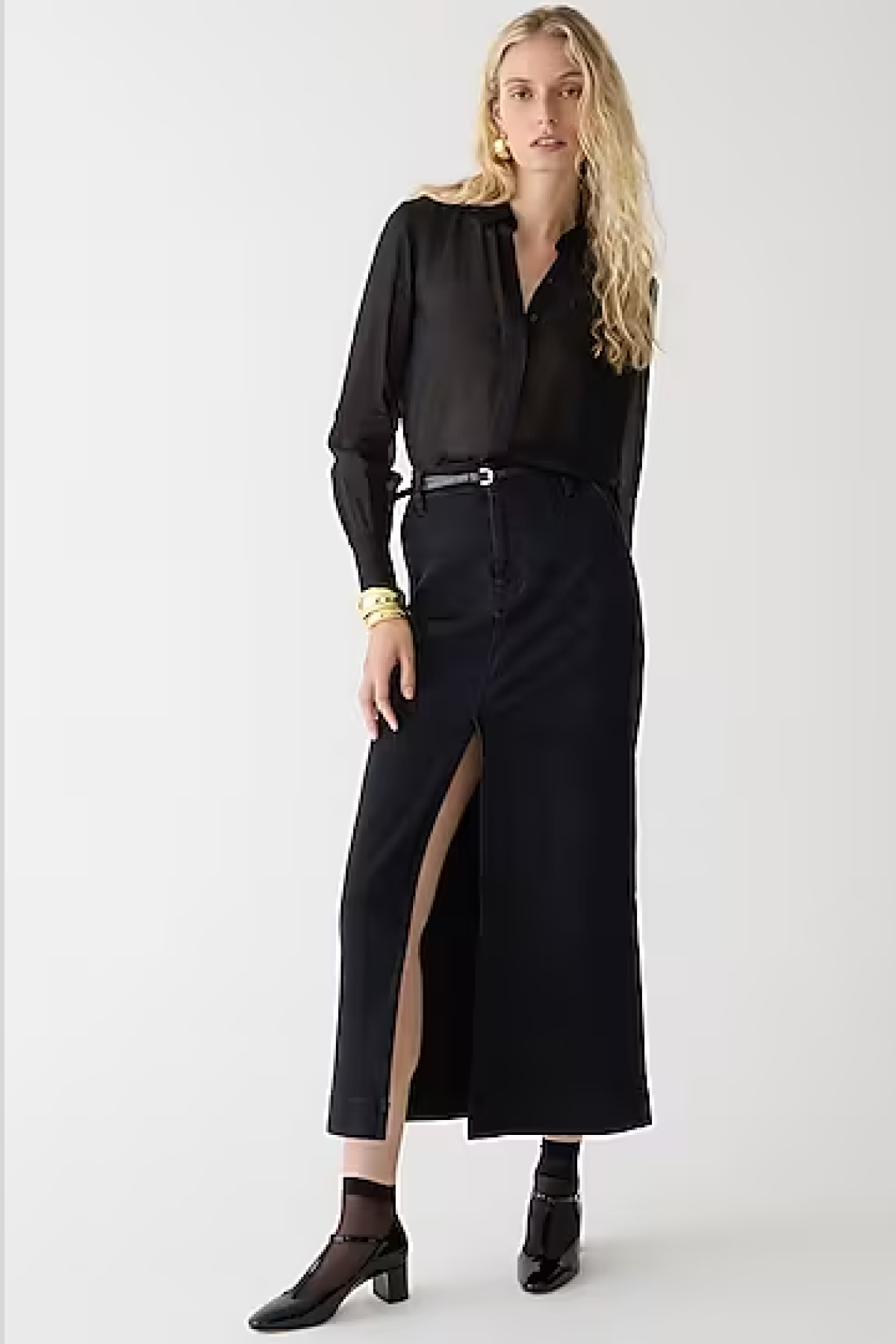 J.Crew Denim Maxi Skirt