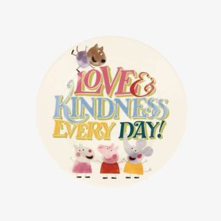 Love & Kindness plate from the Emma Bridgewater x Peppa Pig collection