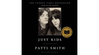 Cover of Just Kids with photo of Robert Mapplethorpe and Patti Smith