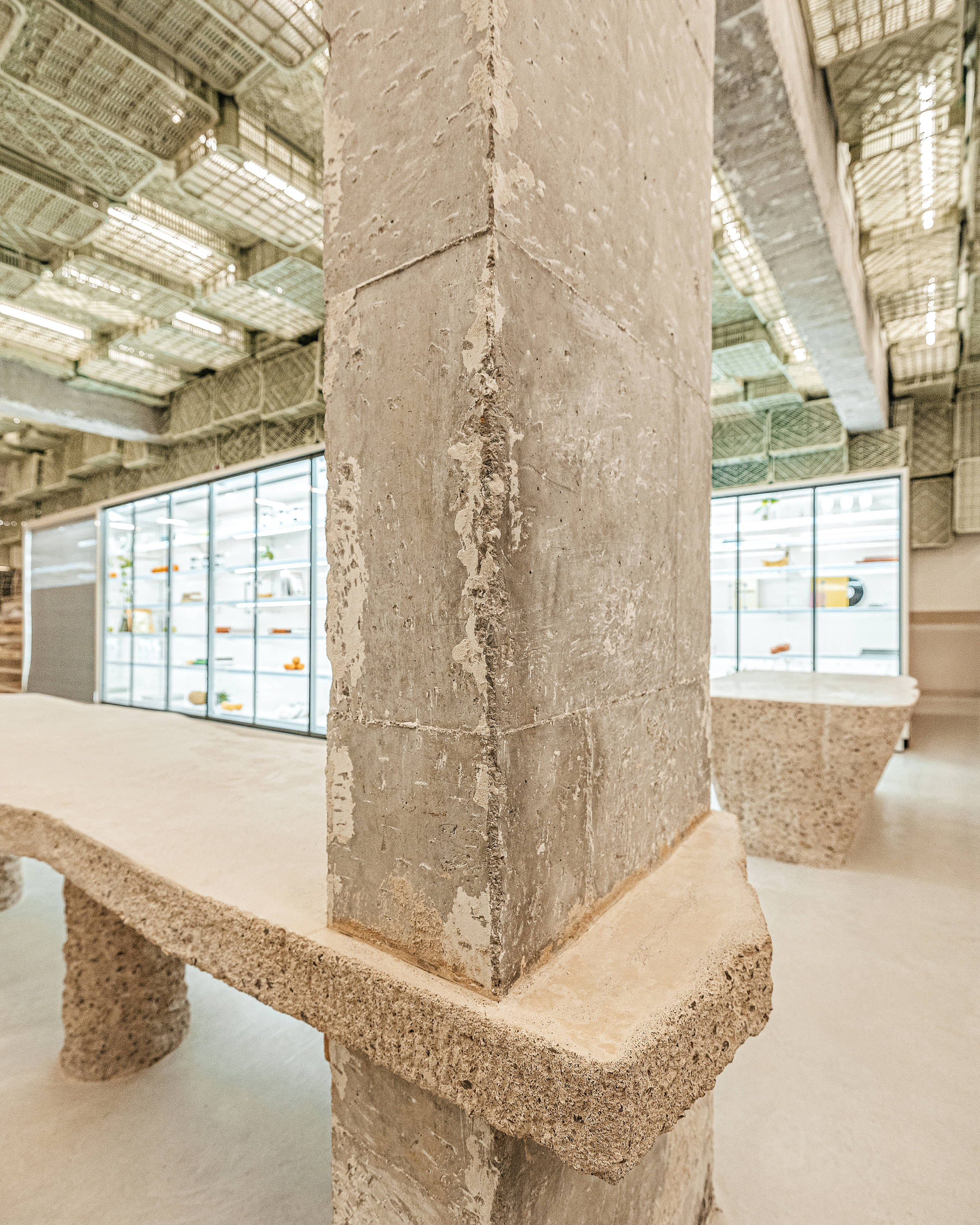 brutalist supermarket in majorca