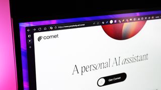 Perplexity's landing page to download its new Comet AI-powered web browser.