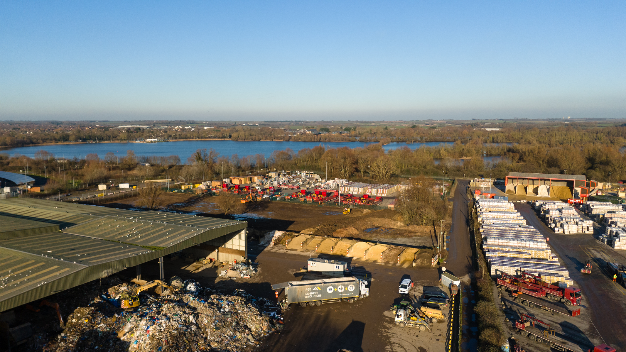 Photo of an industrial site taken with the DJI Flip