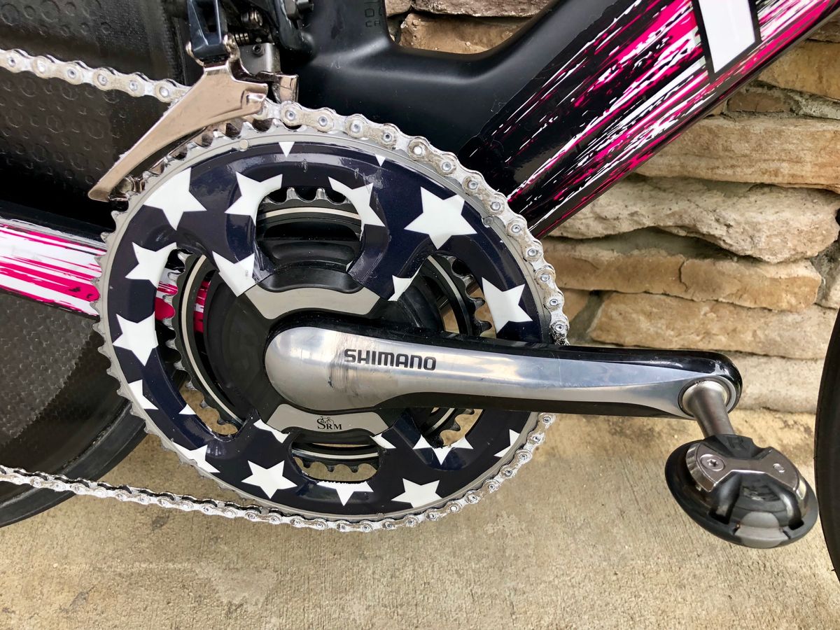 When you've won the stars and stripes multiple times, why not jazz up the chain rings?