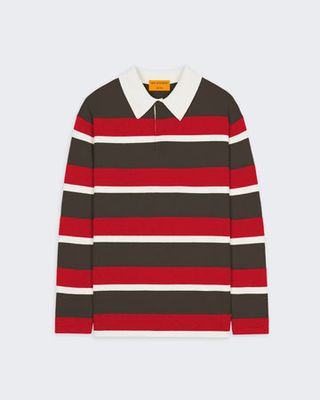 Striped Rugby - Chestnut/true Red Stripe