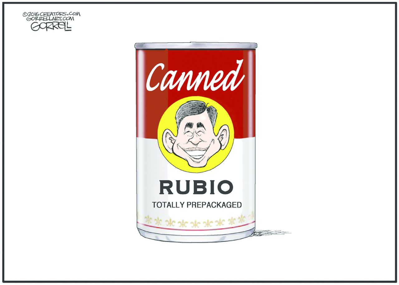 Political Cartoon U.S. Rubio 2016