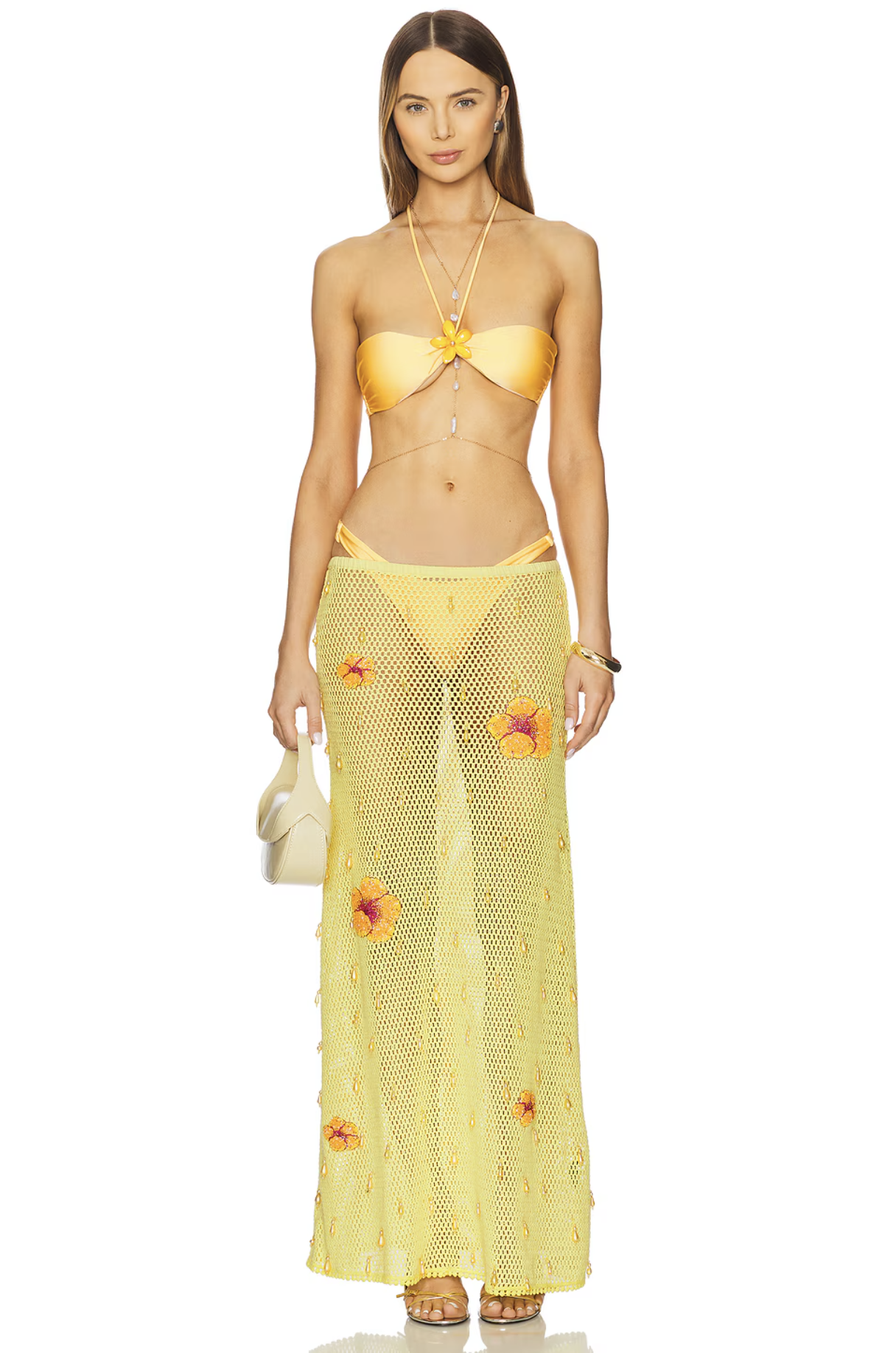 Leslie Amon, Treasure Hibiscus Maxi Skirt
