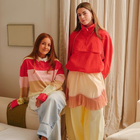 Charlotte Olivia and Rebecca Olivia wear H&M