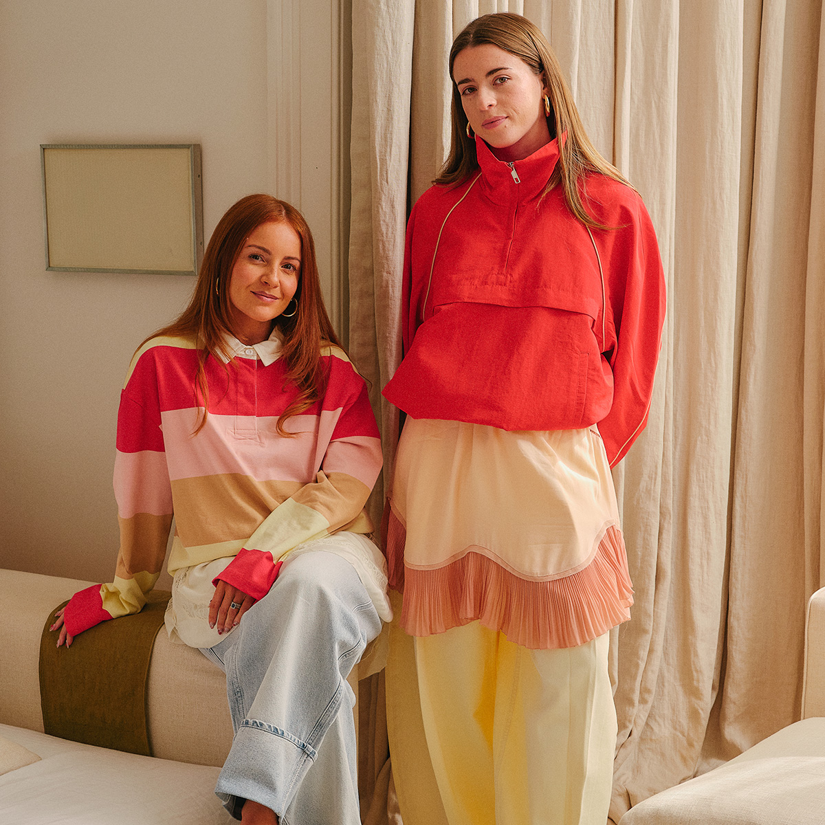 Charlotte Olivia and Rebecca Olivia wear H&amp;M