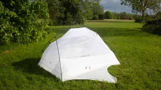 Decathlon Forclaz Dome Tent in a field
