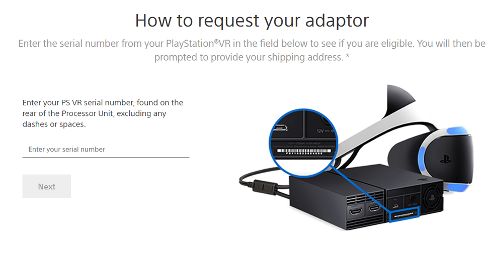Claim a PS5 PlayStation VR adapter