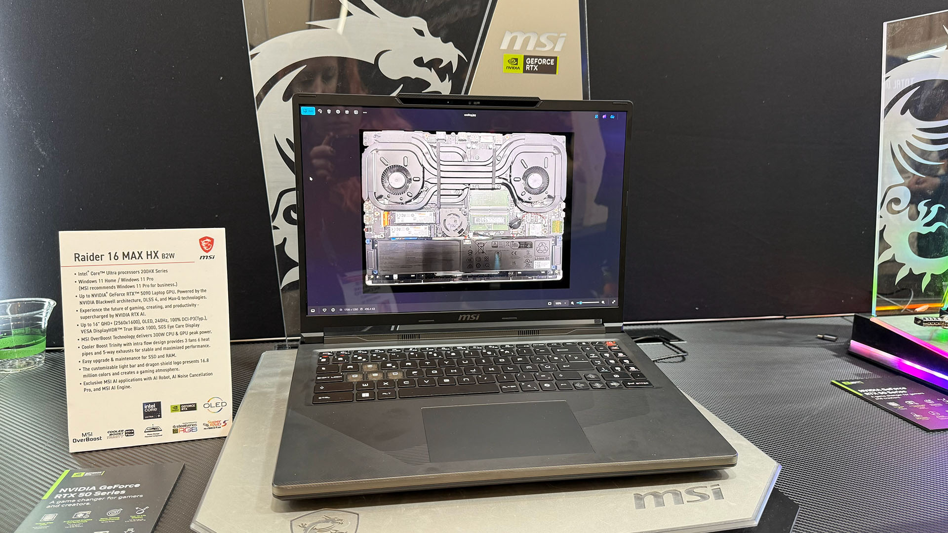 An MSI computer on display at CES 2026
