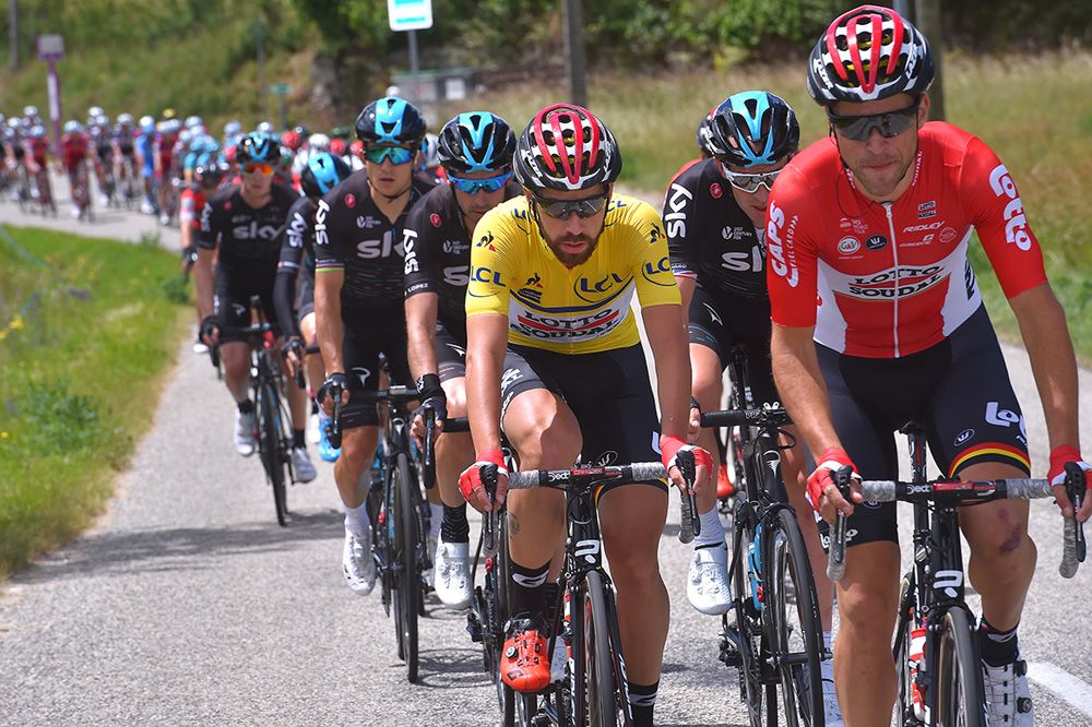 Thomas De Gendt stayed protected in the peloton