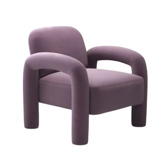 purple armchair