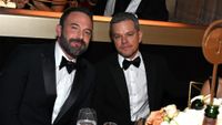 Ben Affleck and Matt Damon at the Golden Globes