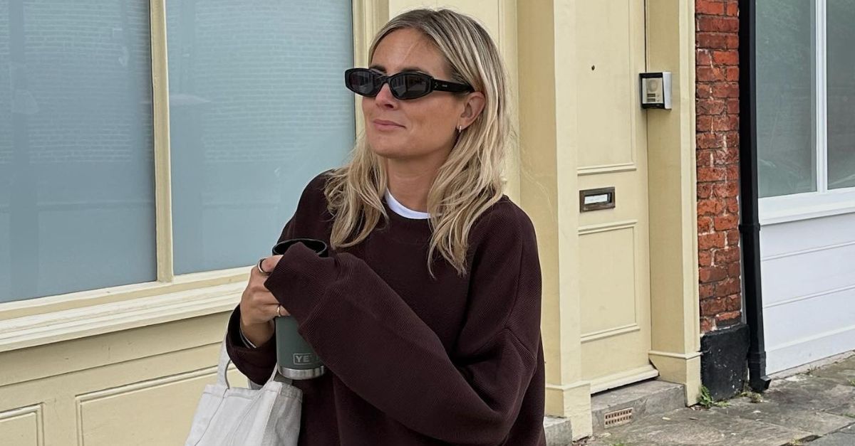 Sorry, Black Leggings—Fashion People Are Loving Burgundy Instead