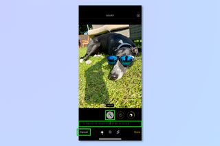 A screenshot showing how to edit photos on iPhone