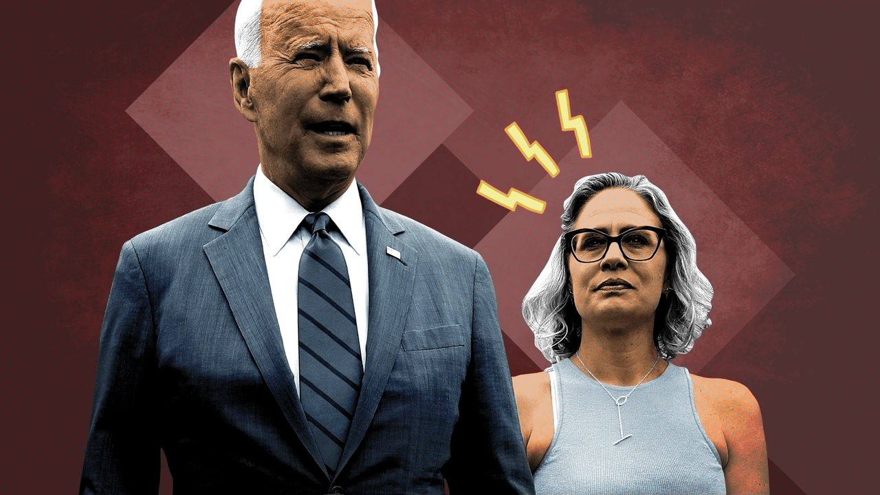 President Biden and Krysten Sinema.