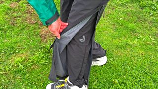 Man wearing Fjällräven High Coast Hydratic Trail Trousers