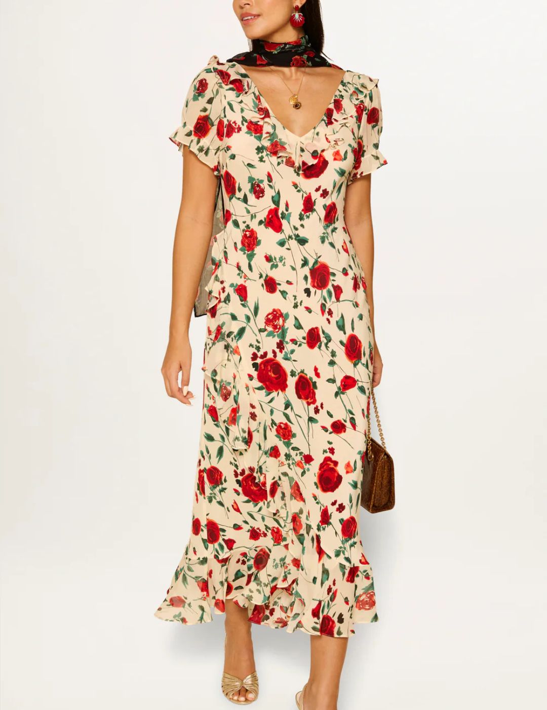 RIXO, Clementina Silk Dress