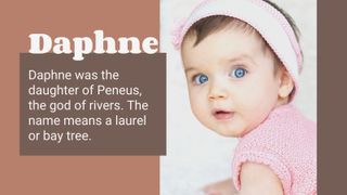 Greek baby names Daphne
