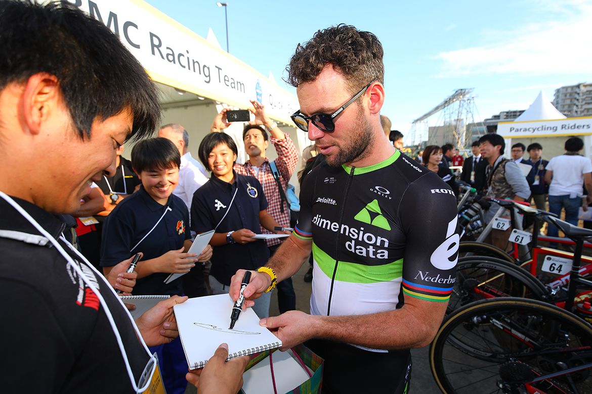 Mark Cavendish arrived in Japan on Thursday