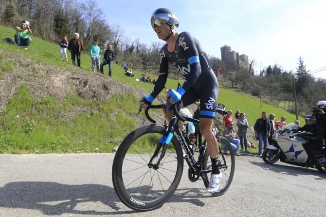 Vasil Kiryienka was the Team Sky work horse yet again