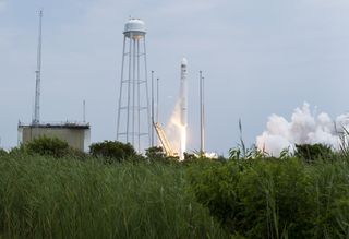 Antares Orbital-2 Mission Launch Wide