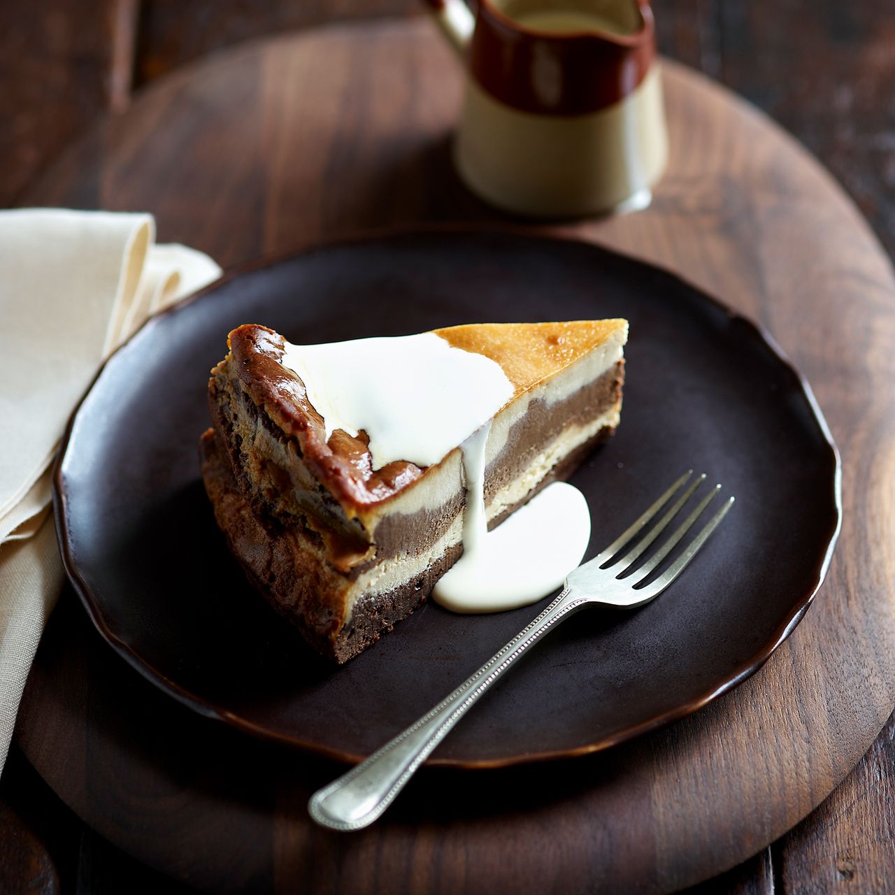 caramel brownie cheesecake