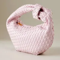 Melie Bianco Larissa Woven Faux-Leather Shoulder Bag