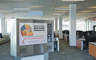 The University of Calgary employs touch kiosks that present information in a streamlined, intuitive way.