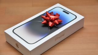 iPhone 15 gift-wrapped