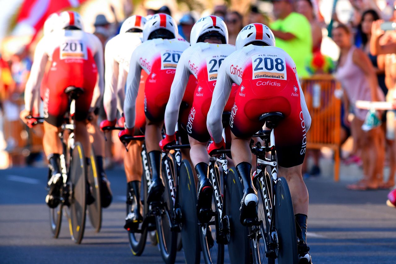 Cofidis in the 2019 Vuelta a Espana team time trial