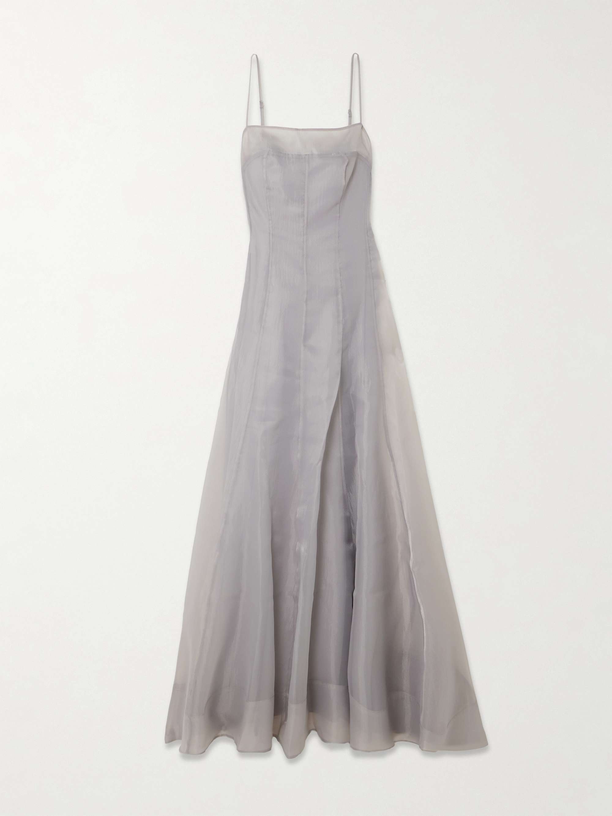 Gustav Paneled Organza Maxi Dress