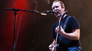 Vocalist/guitarist Brendon Small of Dethklok performs at the 2011 Rockstar Mayhem Festival at San Manuel Amphitheater on July 9, 2011 in San Bernardino, California.
