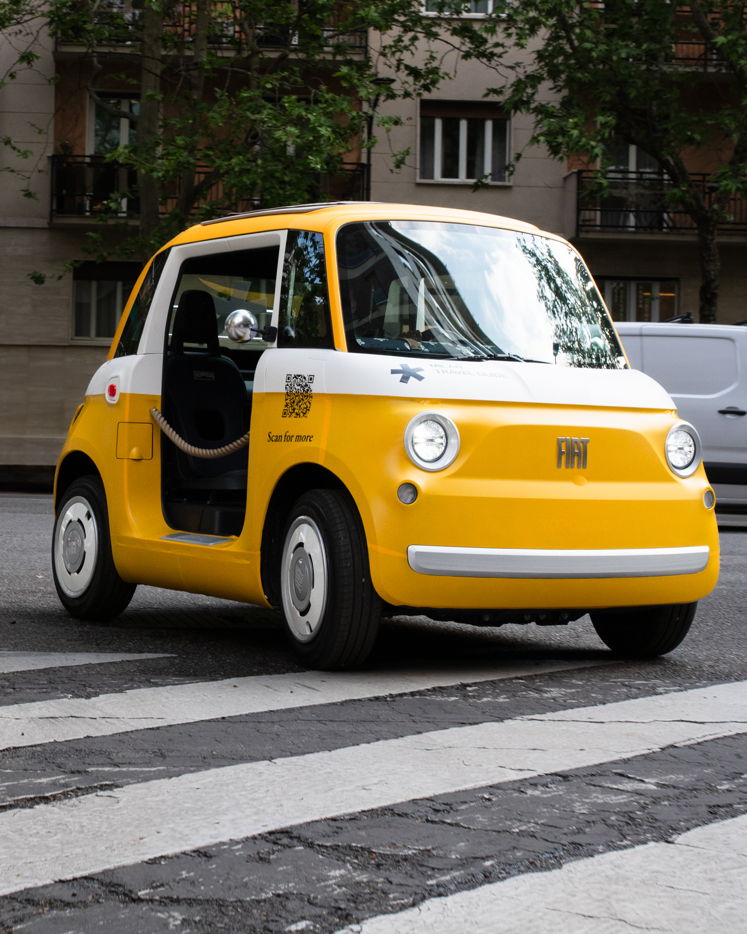 Fiat Topolinos in Milan for Wallpaper* Travel Guides launch