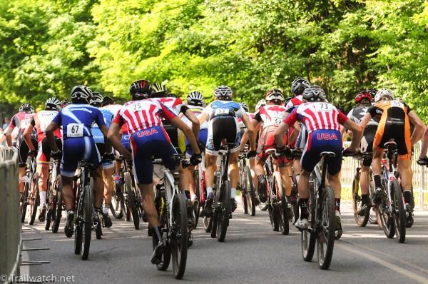 There were a huge number of USA jerseys in the pack today