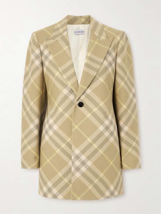 Checked Wool Blazer