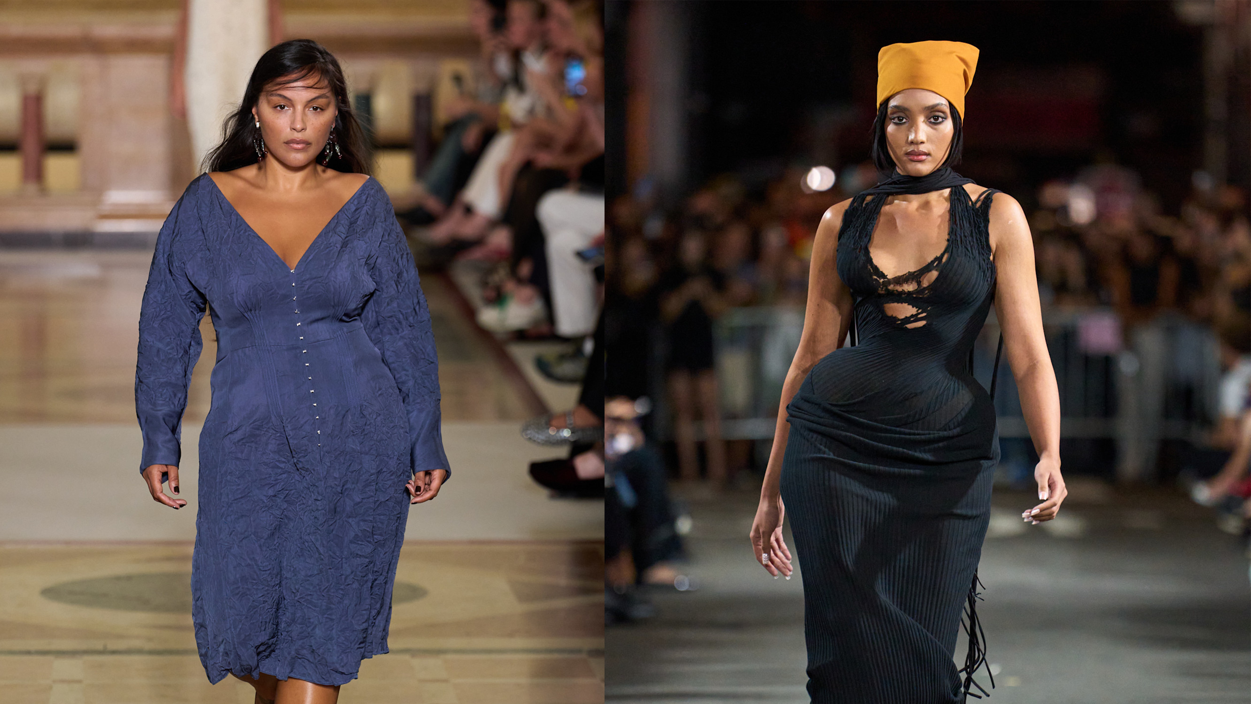 size diversity on the runway at NYFW at Tory Burch and Christian Cowan