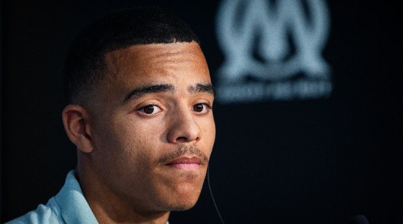 Mason Greenwood speaks to the media after his move from Manchester United to Marseille.