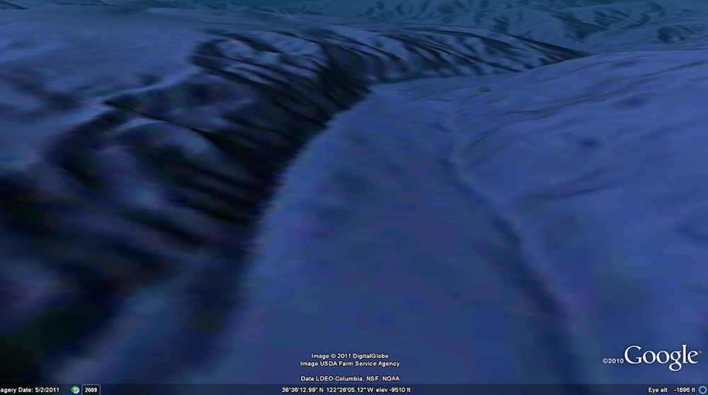 how do you access the ocean tool in google earth 5.0