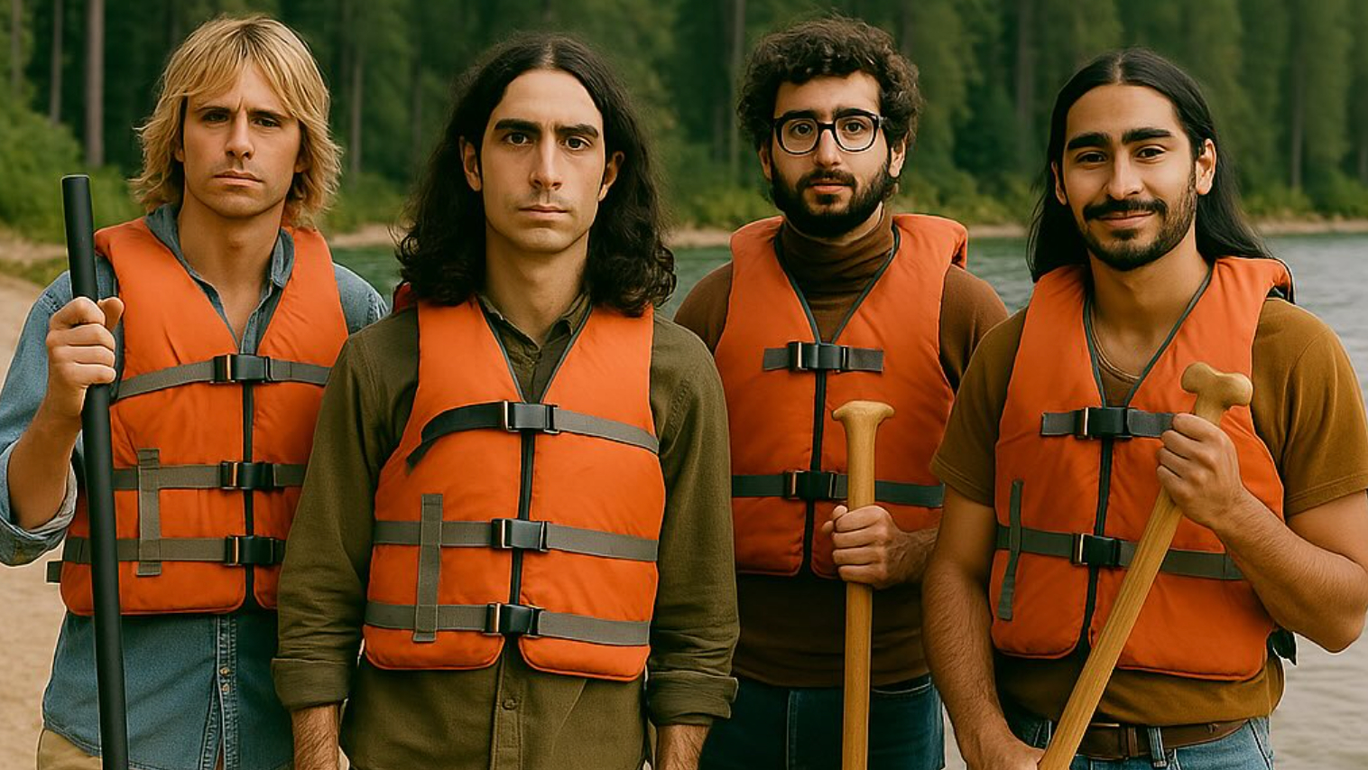 Velvet Sundown in lifejackets