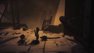 Little Nightmares 3 Necropolis demo corpse hanging out of cupboard that low and alone just forced open