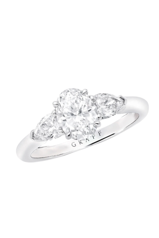 Graff Oval Diamond Engagement Ring